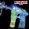 ArtCreativity 3 LED Light Up Bubble Guns, with Sound, Includes 6 Bottles of Bubble Solution Refill, Bubble Blower for Bubble Blaster Party Favors, Summer Toy, Outdoors Activity, Birthday Gift view 2