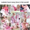 labebe - Baby Rocking Horse, Ride Unicorn, Kid Ride On Toy for 6 Month-3 Year Old, Infant (Boy Girl) Plush Animal Rocker, Toddler/Child Stuffed Ride Toy (Pink) view 2