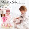 labebe - Baby Rocking Horse, Ride Unicorn, Kid Ride On Toy for 6 Month-3 Year Old, Infant (Boy Girl) Plush Animal Rocker, Toddler/Child Stuffed Ride Toy (Pink) view 4