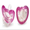 RaZbaby Jollypop Pacifier for Newborns & Up, USA Made, Natural Shaped Orthodontic Binky, Lovingly Shared in NICUs & Hospitals Worldwide, Medical-Grade 100% BPA-Free - 0-3 Months, 2 Pack - Pink view 1