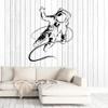 WallStickers4ever Vinyl Wall Decal Spaceman Astronaut Boy Kids Room Stickers Mural Large Decor (ig4977) Black view 1