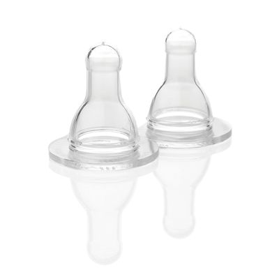 Lifefactory BPA-Free Stage 2 (3-6 Months) Silicone Nipples 2-Pack