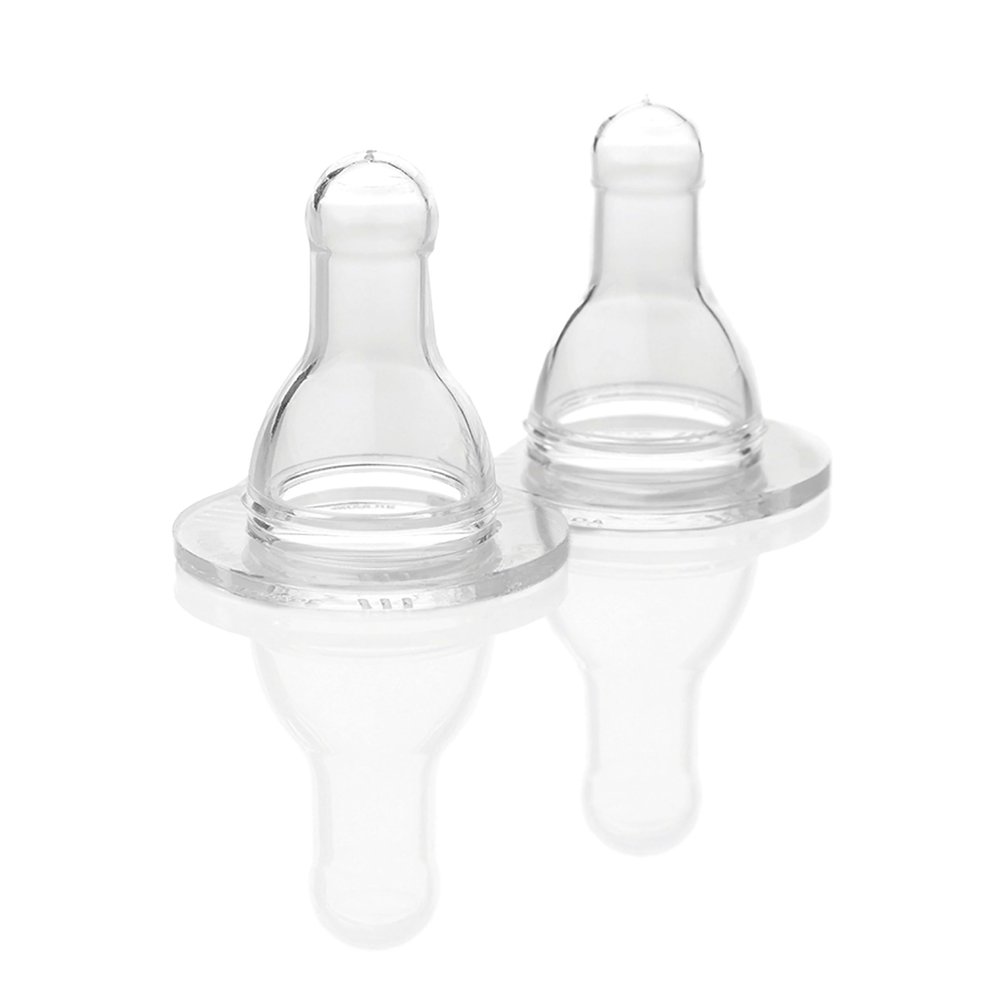 Lifefactory BPA-Free Stage 2 (3-6 Months) Silicone Nipples 2-Pack