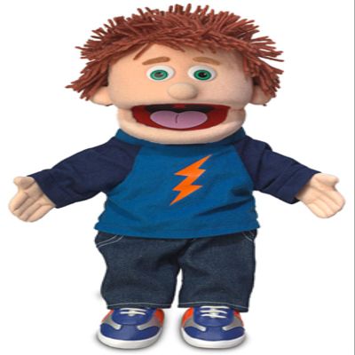 14" Tommy, Peach Boy, Hand Puppet, by Silly Puppets