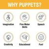 14" Tommy, Peach Boy, Hand Puppet, by Silly Puppets view 4