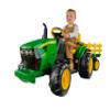 Peg Perego John Deere Ground Force Tractor with Trailer 12 Volt Ride on view 1