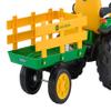 Peg Perego John Deere Ground Force Tractor with Trailer 12 Volt Ride on view 4