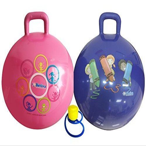 Hippity Hop 45 Cm / 18 Inch Diameter Including Free Foot Pump, for Children Ages 3-6 Space Hopper, Hop Ball Bouncing Toy