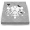 Modern Paris Shabby Chic Chandelier - Paisley & Lovebirds Stretched Canvas Nursery Decor - Wall Art that Makes a Memorable Baby Gift - Wooden Frame Construction - Ready to Hang 10X12 view 3