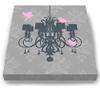 Modern Paris Shabby Chic Chandelier - Paisley & Lovebirds Stretched Canvas Nursery Decor - Wall Art that Makes a Memorable Baby Gift - Wooden Frame Construction - Ready to Hang 16X20 view 3