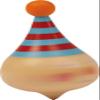 Small Foot 6138 Set of 6 Spinning Tops Clown Made of Wood, with Clown Faces, as a Present or for Birthdays, from 3 Years Old view 2