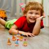 Small Foot 6138 Set of 6 Spinning Tops Clown Made of Wood, with Clown Faces, as a Present or for Birthdays, from 3 Years Old view 3