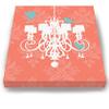 Modern Paris Shabby Chic Chandelier - Paisley & Lovebirds Stretched Canvas Nursery Decor - Wall Art that Makes a Memorable Baby Gift - Wooden Frame Construction - Ready to Hang 11X14 view 3
