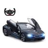 RASTAR Remote Control Car, 1:14 BMW i8 Radio Remote Control Racing RC Toy Car Model Vehicle, Open Doors by RC, MattBlack view 1