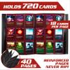 Monster 9 Pocket Trading Card Album- Matte White Binder, Anti-Theft & Anti-Drop TCG Protection w Side Loading Pockets, Holds 720 Cards -Compatible with Yugioh, Pokemon, MTG Magic the Gathering Cards view 2