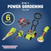CP Toys 6-Piece Power Gardening Toy Set for Kids Ages 3+, Child Size Indoor/Outdoor Play Kids Tool Set with Leaf Blower, Chainsaw, Lawn Mower, and More, Green view 2