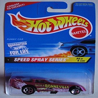 Hot Wheels Speed Spray Series 4 of 4 Cars, Magenta Funny CAR