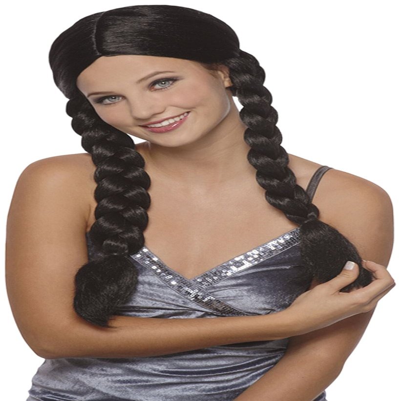 Boland 86188 - Natascha Wig with Long Braided Braids, Black
