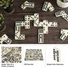 Domino Set with Wood Case - 55 Premium Double Nine Dominoes and Convenient Storage Box - Family Games by Trademark Games (Light Brown) view 2