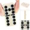Domino Set with Wood Case - 55 Premium Double Nine Dominoes and Convenient Storage Box - Family Games by Trademark Games (Light Brown) view 3