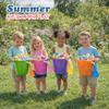 4E's Novelty 9" Large Sand Bucket with Shovel [12 Pack Bulk] Beach Buckets - Beach Toys for Kids & Toddlers, Party Favors Basket Holders, End of Year Student Gifts from Teacher view 4