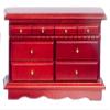 Mahogany Master Bedroom Dollhouse Miniature Set view 3