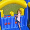 Island Hopper Racing Slide and Slam Inflatable Bounce House  Dual Slides, Climbing Wall & Basketball Hoop for Fun  Jumper for Kids with Durable PVC Build  Outdoor/Indoor Bounce House for Big Kids view 4