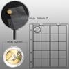 5 Numismatic Prophila Coin Sheets, 20 Pockets up to 34 mm , e.g. 5 DM, 2 DM view 2