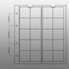 5 Numismatic Prophila Coin Sheets, 20 Pockets up to 34 mm , e.g. 5 DM, 2 DM view 3