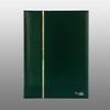 Prophila Stamp Album Stockbook 60 Black Sides, Leatherette Padded Green Cover view 2