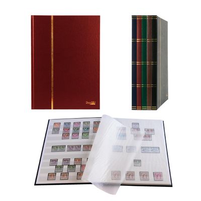Prophila Stamp Album (New) 16 White Sides, red Cover