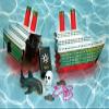 SWIMLINE Titanic Themed Dive Toy Sinking Ship Hidden Treasure Combo Pack Catch And Retrieval Cruise Ship Game For Swimming Pool & Bath Tub For Kids Multi Color Rings Underwater Dive Practice Education view 2
