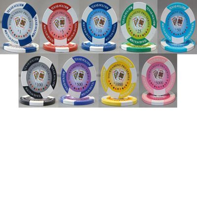 50 Tournament PRO 11.5gm Poker Chips - Choose!