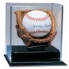 MLB Caseworks Soft Brown Glove Baseball Display view 1