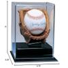 MLB Caseworks Soft Brown Glove Baseball Display view 2