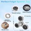 ATESSON Fidget Spinner Toy Ultra Durable Stainless Steel Bearing High Speed Spins Precision Metal Hand Spinner EDC ADHD Focus Anxiety Stress Relief Boredom Time Toys for Adults Kids view 3