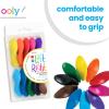 Ooly Ergonomic Erasable Crayons for Young Kids, 10 Colored Crayons in Bright Colors are Non-Toxic and Made from Eco-Friendly Polymers, No Rolling Crayon, Gifts for Kids view 2