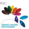 Ooly Ergonomic Erasable Crayons for Young Kids, 10 Colored Crayons in Bright Colors are Non-Toxic and Made from Eco-Friendly Polymers, No Rolling Crayon, Gifts for Kids view 4