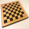 15" High Gloss Walnut & Birdseye Maple Color Chess Board view 2