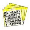 1 ON Yellow Tint Paper Bingo Cards (500 ct) (500 per package) view 1