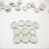 10 Mini White Oval Plate Dish 17x23mm Dollhouse Miniatures Ceramic Supply 12791 view 1