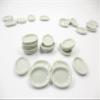 10 Mini White Oval Plate Dish 17x23mm Dollhouse Miniatures Ceramic Supply 12791 view 4