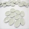 10 White Plate Dish 22x30mm Dollhouse Miniatures Ceramic Kitchenware 12794 view 1