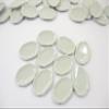 10 White Plate Dish 22x30mm Dollhouse Miniatures Ceramic Kitchenware 12794 view 3