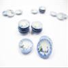 10x25mm Orchid Flower Paint Plate Dish Dollhouse Miniature Ceramic Supply 12808 view 3