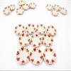 10x25mm Red Heart Paint Plate Dish Dollhouse Miniature Ceramic Supply 12809 view 1