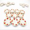 10x25mm Red Heart Paint Plate Dish Dollhouse Miniature Ceramic Supply 12809 view 2