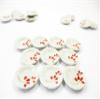 10x25mm Red Paint Plate Dish Dollhouse Miniature Ceramic Kitchenware 12810 view 2