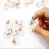 10x25mm Red Paint Plate Dish Dollhouse Miniature Ceramic Kitchenware 12810 view 4