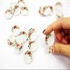 10x25mm Orange Flower Paint Plate Dish Dollhouse Miniature Ceramic Supply 12811 view 4